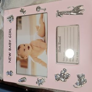 New in Box Baby Girl Photo Frame